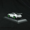 1/64 Minichamps 2023 Porsche 911 992 GT3 RS Weissach Package Tribute to America (White with Green Wheels) Diecast Car Model
