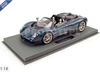 1/18 BBR Pagani Utopia Roadster Open Roof (Cobalto Blue Green Gloss Carbon) Car Model