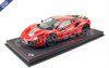 1/18 BBR Ferrari 488 Pista (Rosso Corsa Red with Carbon Fiber Rims & Spoiler) Car Model