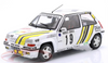 1/18 Solido 1989 Renault 5 GT Turbo MK2 #19 (White) A.Oreille, G.Thimonier Rallye Monte Carlo Diecast Car Model