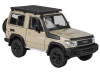 2023 Toyota Land Cruiser 71 Sandy Taupe "70th Anniversary" with Roofrack 1/64 Diecast Model Car by Paragon