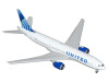 Boeing 777-200ER Commercial Aircraft with Flaps Down "United Airlines" (N798UA) White with Blue Tail 1/400 Diecast Model Airplane by GeminiJets