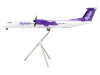 Bombardier Q400 Commercial Aircraft "Flybe" (G-ECOE) White with Purple Tail "Gemini 200" Series 1/200 Diecast Model Airplane by GeminiJets