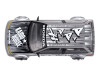 1/64 Kaido House Honda Civic (EF) Kaido Manga V1 (Grey) Diecast Car Model