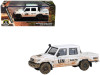 1/64 Paragon 2014 Toyota Land Cruiser LC79 UN MINUSCA (White) Diecast Car Model