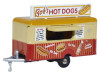 Mobile Trailer "Bob's Hot Dogs" Red and Yellow with Graphics 1/148 (N) Scale Diecast Model Car by Oxford Diecast