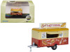 Mobile Trailer "Bob's Hot Dogs" Red and Yellow with Graphics 1/148 (N) Scale Diecast Model Car by Oxford Diecast