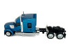 Kenworth W990 with Stand Up Sleeper Cab Blue Metallic 1/87 (HO) Plastic Model Car by HO Logistics