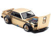 Skyline GT-R V8 Drift "Hakosuka" RHD (Right Hand Drive) Gold Metallic 1/64 Diecast Model Car by Pop Race