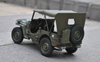 1/18 Welly FX Classic Jeep Willys M151 WW2 Quarter 1/4 Ton Army Truck w/ Roof Top (Green) Diecast Car Model