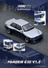 1/64 Inno BMW Pandem E30 M3 (Silver & Blue) Diecast Car Model