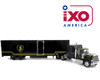 1/64 Ixo 1980 GMC General with Black & Gold Trailer Diecast Car Model