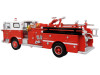 1974 Ward LaFrance Fire Engine "San Francisco Fire Department – Engine 31" Red with White Top "5 Alarm" Series Limited Edition 1/87 (HO) Diecast Model by Iconic Replicas
