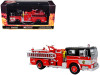 1974 Ward LaFrance Fire Engine "Chicago Fire Department - Engine 49" Red with Black Top "5 Alarm" Series Limited Edition 1/87 (HO) Diecast Model by Iconic Replicas