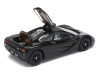 McLaren F1 Jet Black 1/64 Diecast Model Car by Pop Race