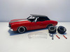 DAMAGED AS-IS 1/18 1970 Chevrolet Chevy Chevelle SS Restomod (Bright Red with Gunmetal Grey Stripes) Diecast Car Model Limited