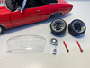 DAMAGED AS-IS 1/18 1970 Chevrolet Chevy Chevelle SS Restomod (Bright Red with Gunmetal Grey Stripes) Diecast Car Model Limited