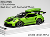 1/18 Ivy Merit Porsche 911 (992) GT3 RS (PTS Acid Green with Black Livery & Gun Metal Wheels) Car Model with Detachable Roof Rack Limited 15 Pieces