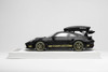 1/18 Ivy Merit Porsche 911 (992) GT3 RS (Matte Black with Gold Livery & Gold Wheels) Car Model with Detachable Roof Rack Limited 20 Pieces