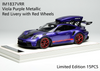 1/18 Ivy Merit Porsche 911 (992) GT3 RS (Violet Purple Metallic with Red Livery & Red Wheels) Car Model with Detachable Roof Rack Limited 15 Pieces