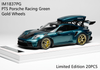 1/18 Ivy Merit Porsche 911 (992) GT3 RS (PTS Porsche Racing Green with Gold Wheels) Car Model with Detachable Roof Rack Limited 20 Pieces
