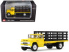 1/64 First Gear GMC 4000 Stake Truck (Bright Yellow) Diecast Car Model