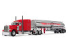 1/64 First Gear Peterbilt Model 379 with 63” Mid-Roof Sleeper & Heil Fuel Tank Trailer (Rapid Roberts) Diecast Car Model