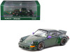 RWB 964 Green Metallic with Light Green Interior "Hobby64" Series 1/64 Diecast Model by Tarmac Works