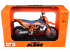 2023 KTM 690 SMC R Orange and Blue with Display Base 1/12 Diecast Model by Maisto
