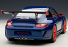 1/18 AUTOART PORSCHE 911 997 GT3 RS 3.8 BLUE W/ ORANGE RIM Diecast Model 78144