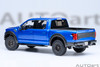 1/18 AUTOart 2019 Ford F-150 Raptor Supercrew (Velocity Blue) Car Model