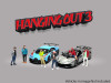"Hanging Out #3" 6 piece Diecast Figure Set (6 Figures) Limited Edition for 1/64 Scale Models by American Diorama