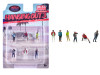 "Hanging Out #3" 6 piece Diecast Figure Set (6 Figures) Limited Edition for 1/64 Scale Models by American Diorama