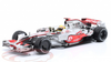 ONE BROKEN FIN AS-IS 1/18 Minichamps 2008 Formula 1 Lewis Hamilton McLaren MP4/23 #22 Brazil GP Formula 1 World Champion Car Model with Collector's Box Limited