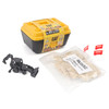 Diecast Masters CAT Micro 420E Backhoe Loader (Black Finish) with Accessories in Tool Box