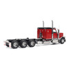 1/32 Diecast Masters Peterbilt Model 589 131-inches-BBC 58-inches-Sleeper Tridem-Axle Legendary Package Truck Tractor (Legendary-Red color) Diecast Model
