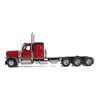 1/32 Diecast Masters Peterbilt Model 589 131-inches-BBC 58-inches-Sleeper Tridem-Axle Legendary Package Truck Tractor (Legendary-Red color) Diecast Model