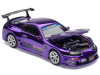 Toyota Supra "Top Secret" GT300 RHD (Right Hand Drive) Purple Chrome "Tokyo Auto Salon - Hong Kong 2025" 1/64 Diecast Model Car by Pop Race