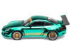 997 RWB Spectraflame Teal with Gold Stripes "Tokyo Auto Salon - Hong Kong 2025" 1/64 Diecast Model Car by Pop Race