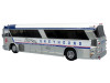1964 MCI MC-5A Coach Bus "Greyhound Canada" White with Blue Stripes "Vintage Bus & Motorcoach Collection" Limited Edition to 504 pieces Worldwide 1/87 (HO) Diecast Model by Iconic Replicas