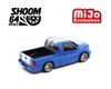 1/64 SHOOM64 2003 Dodge Ram SRT-10 Pickup (Electric Blue Pearl with White Stripes) Diecast Car Model