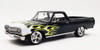1/18 ACME 1965 Chevrolet El Camino Custom Cruiser (Black with Flames) Diecast Car Model