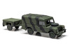 Level 2 Model Kit Land Rover LWB (Hard Top) Truck and Trailer with 2 Scheme Options 1/76 Scale Plastic Model Kit by Airfix