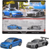 1/64 Hot Wheels Car Culture 2-Car Pack Audi S4 Quattro (Blue) & Audi R8 LMS (Grey) Diecast Car Models