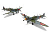 Level 2 Model Kit Supermarine Spitfire Mk.IXe Fighter Aircraft with 3 Scheme Options 1/48 Plastic Model Kit by Airfix