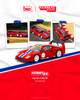 1/64 Tarmac Works Ferrari F40 LM (Red with Blue Stripe) Diecast Car Model