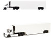 Freightliner eCascadia Truck with Container Trailer White 1/62 Diecast Model Car by Kinsmart