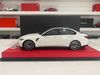 DEFECT AS-IS 1/18 BMW M3 Competition (G80) Alpine White Resin Car Model with Custom Display Case