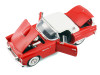 1/18 Motormax 1956 Ford Thunderbird Hardtop (Red with White Top) Diecast Car Model
