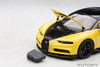 1/18 AUTOart Bugatti Chiron (Jaune Molsheim Yellow & Nocturne Black) Full Open Car Model